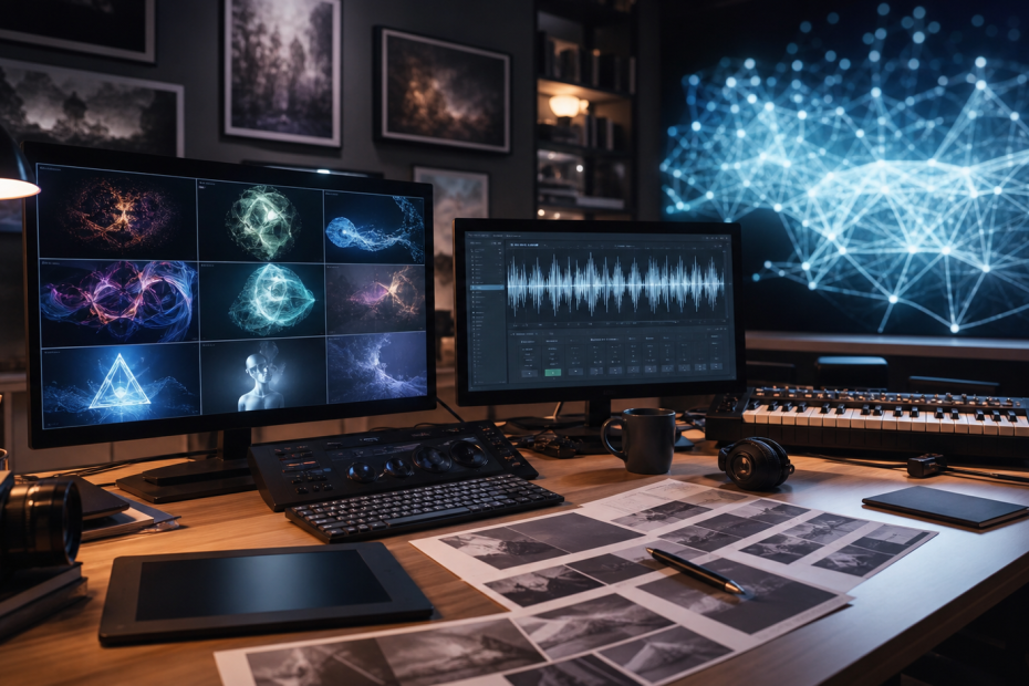 AI media and creative tools editorial image